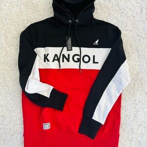 Kangol Black, Red, and White Hoodie